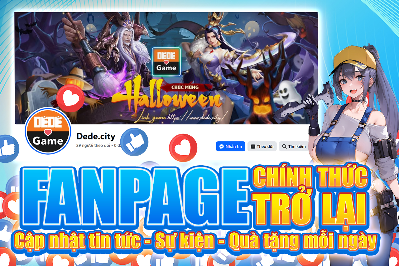 THÔNG BÁO FANPAGE CHÍNH THỨC
